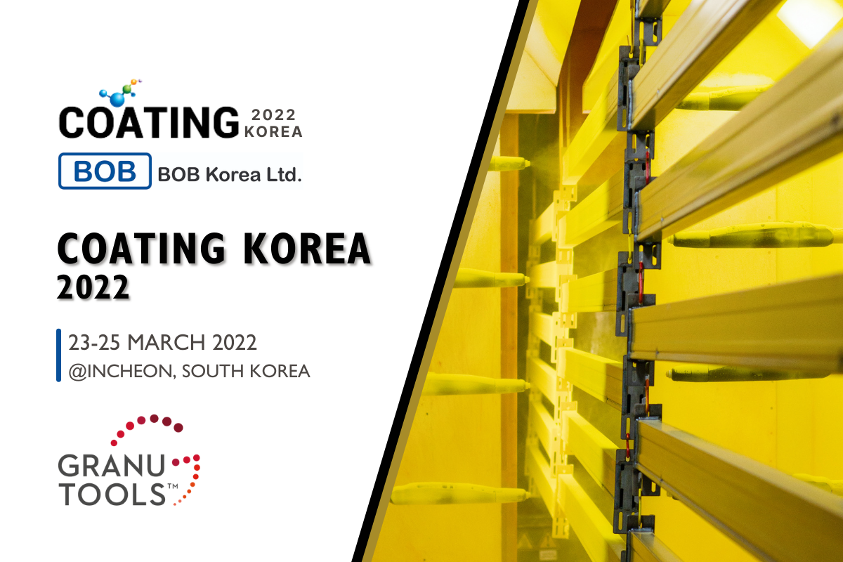 granutools banner of coating korea 2022